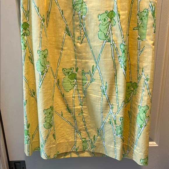 Lilly Pulitzer Yellow and Green Koala Print Dress - Picture 7 of 13